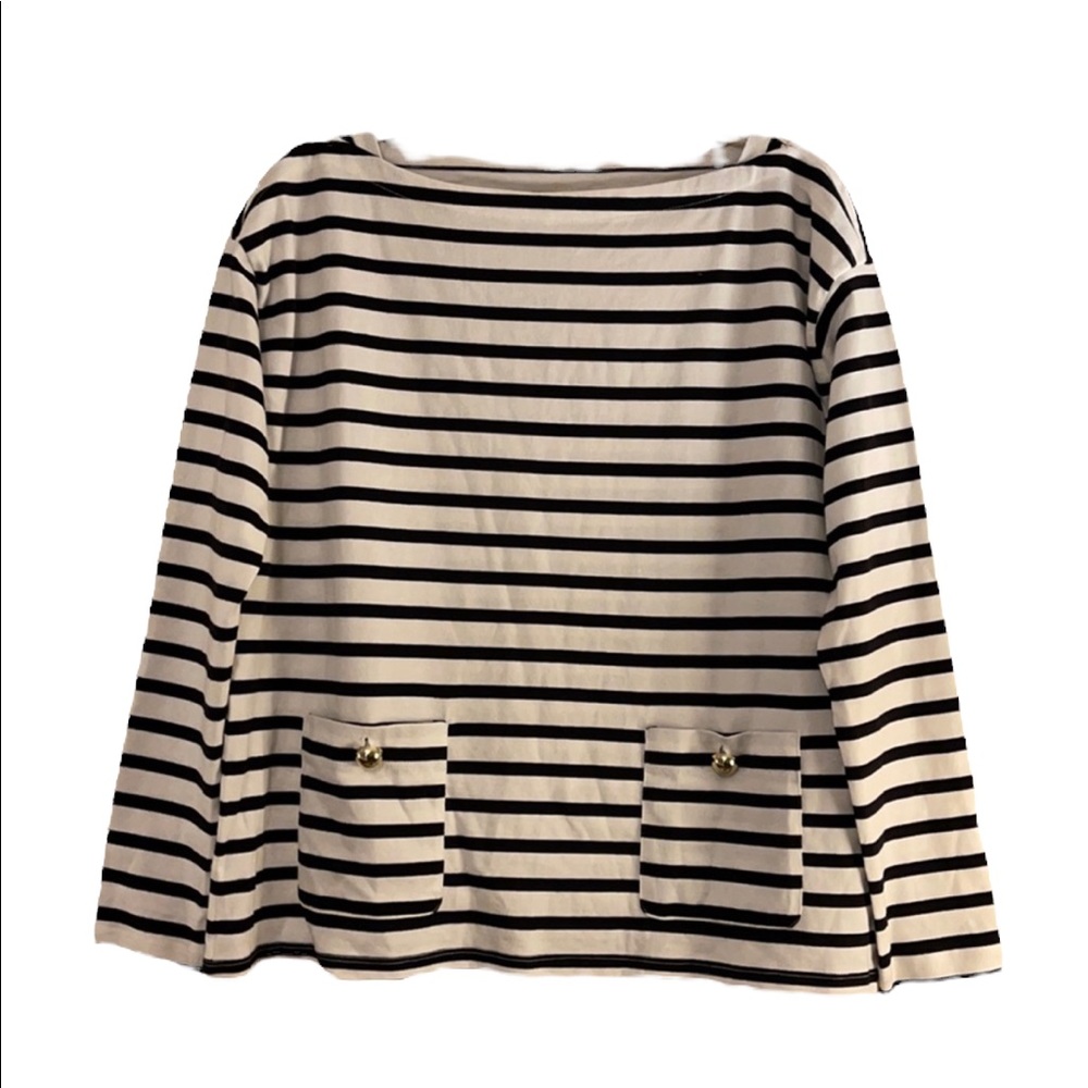 ♠︎ kate spade black/white striped top | SM